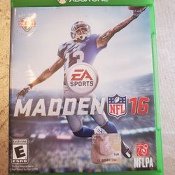 Xbox One video game Madden 16 NFL football 