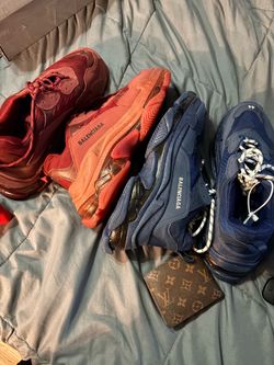 200 obo Balenciagas red and blue never used size Euro 44 size 10.5-11 excellent condition