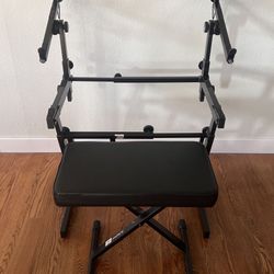 Keyboard Stand with Bench