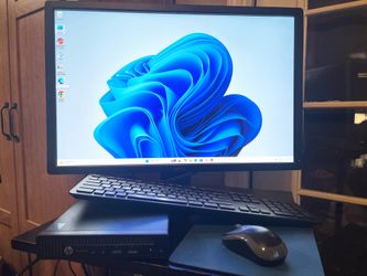 Hp Micro PC & 24inch Monitor Setup