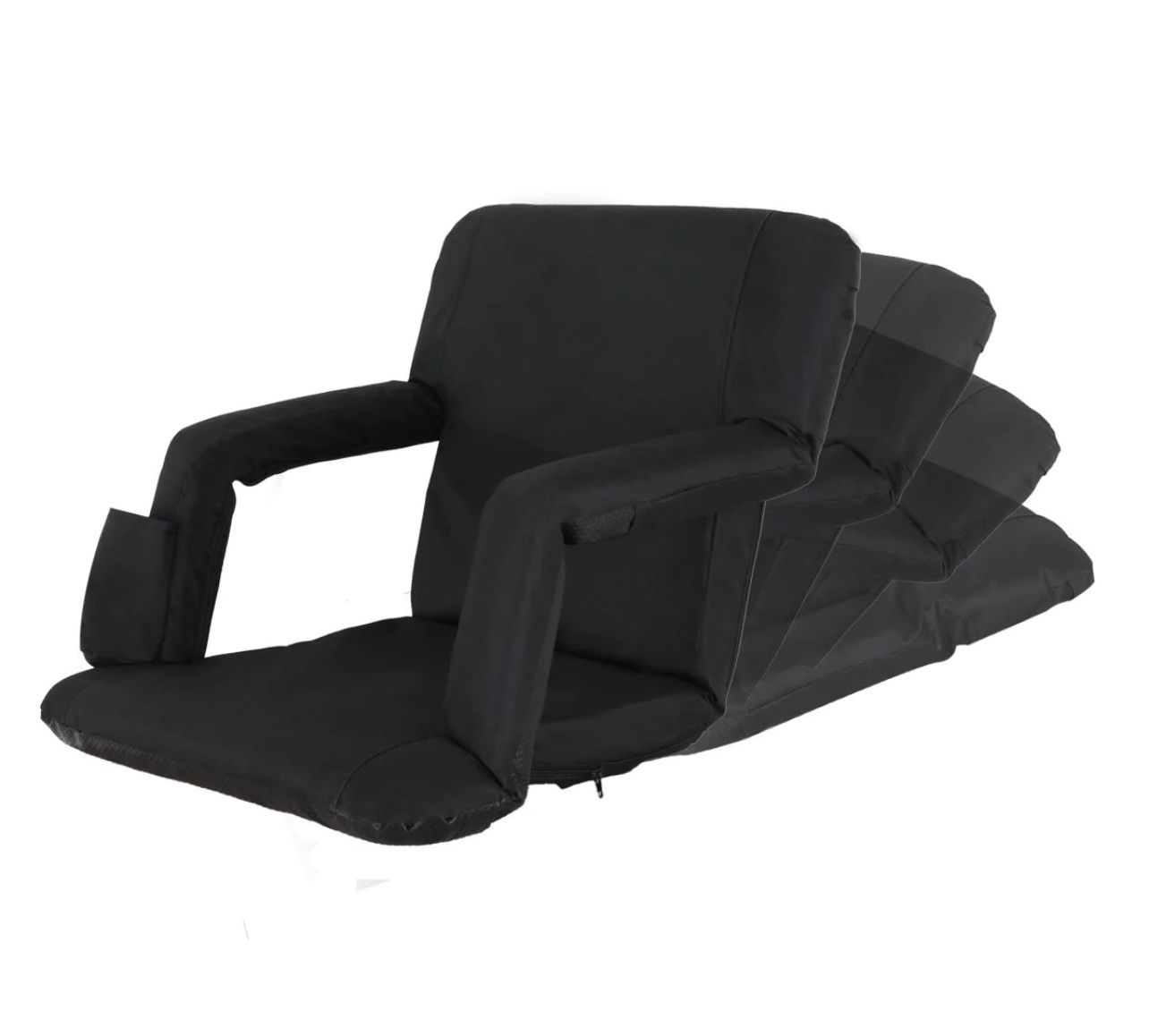 ZENY™ Portable Stadium Seat for Bleachers and Bench 5-Reclining Adjustable Positions Foldable Chair