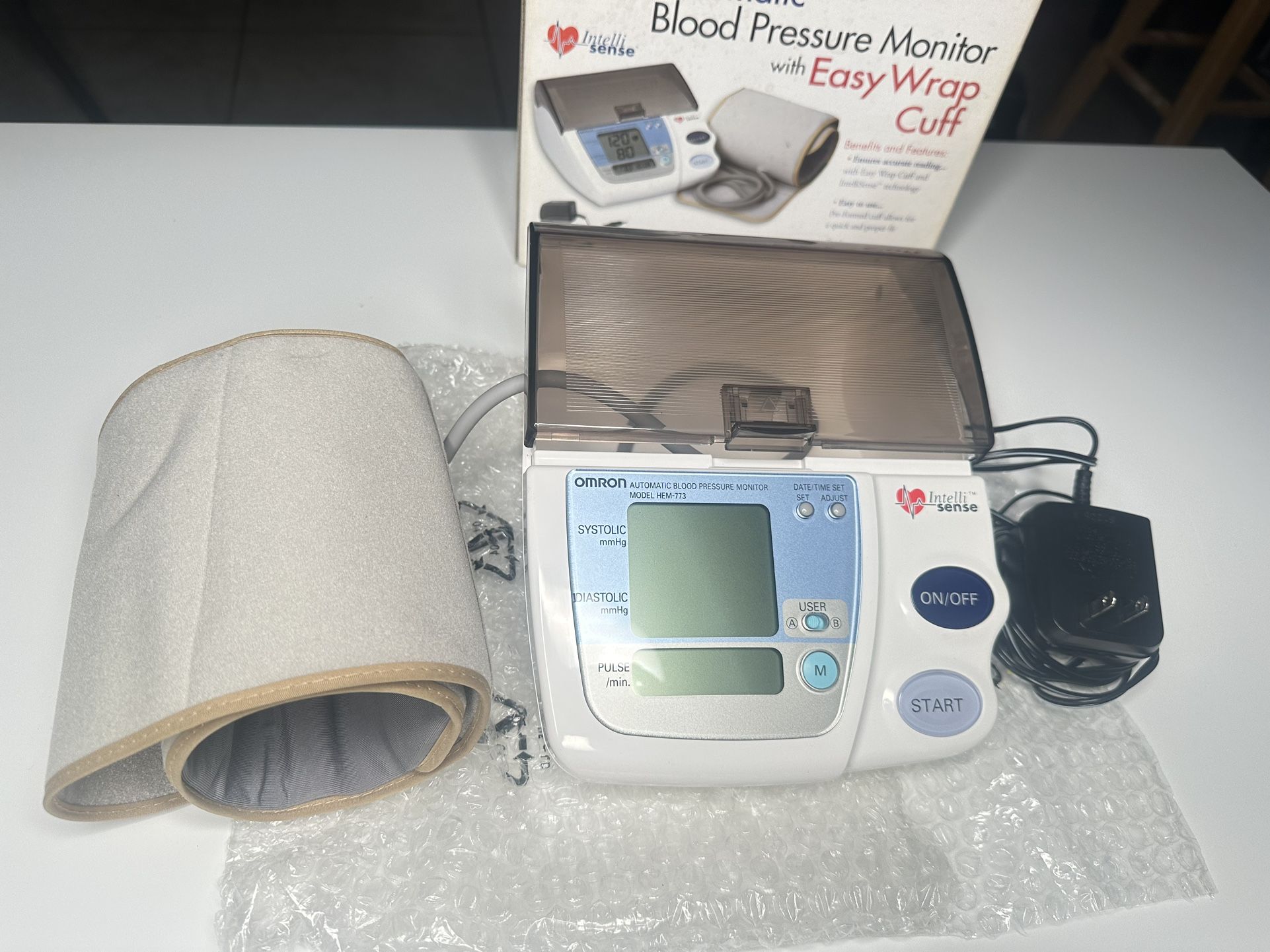 Blood Pressure Monitor with Cuff, Model HEM-773AC