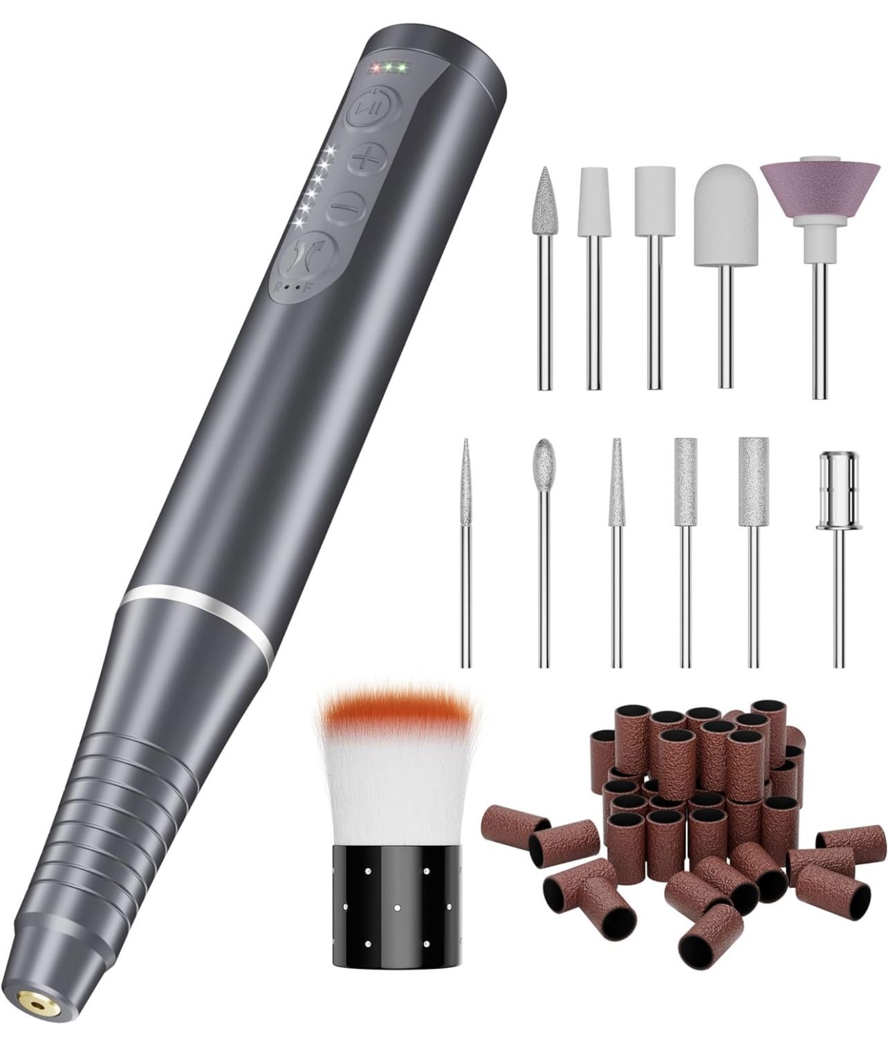 Gelpal Six-Speed Control Electric Cordless Portable Nail Drill 30000RPM - NWT