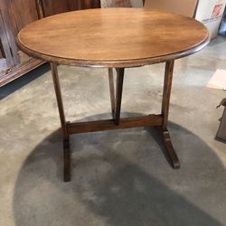 Antique Folding Wine Tasting Table / Side table/ Breakfast Table 