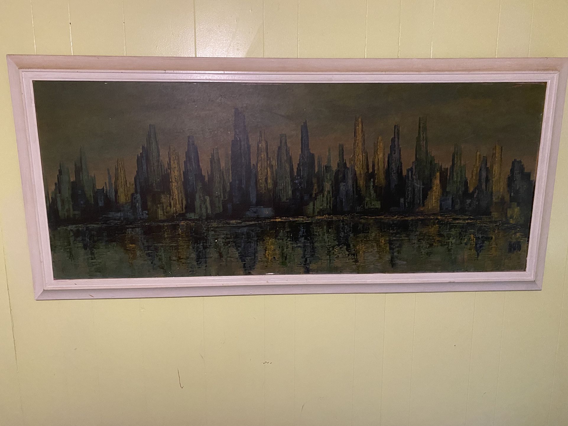Vintage Maio New York Harbor Scene