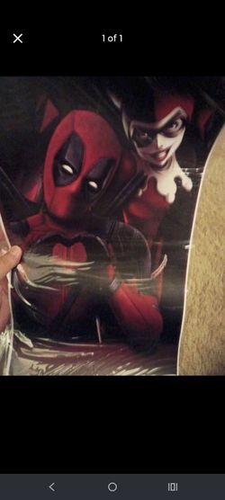 Deadpool Harley Quinn 11x17 pillar decal set