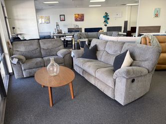 Reclining sofa and love seat