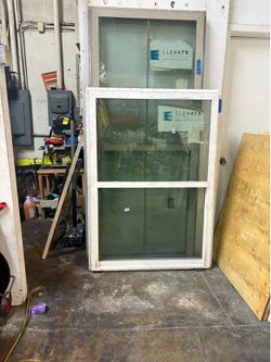 Window  41 1/2 X 59 1/2 $220  - white