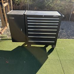 Vintage Mac tools eight drawer toolbox with side box excellent condition (read Description)