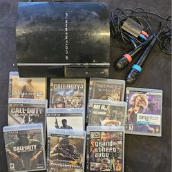 Playstation 3 With 10 Games