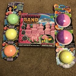 Gravity sand castle kit and 6 Packs styro Putty