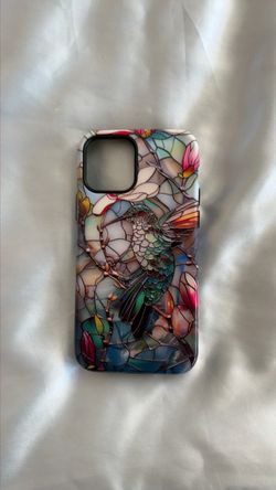 Stained Glass Hummingbird iPhone Case