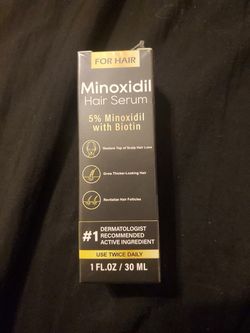 Minoxidil hair serum