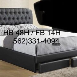 New Calking  Size 🛏️ W/Drawers & New Mattress 