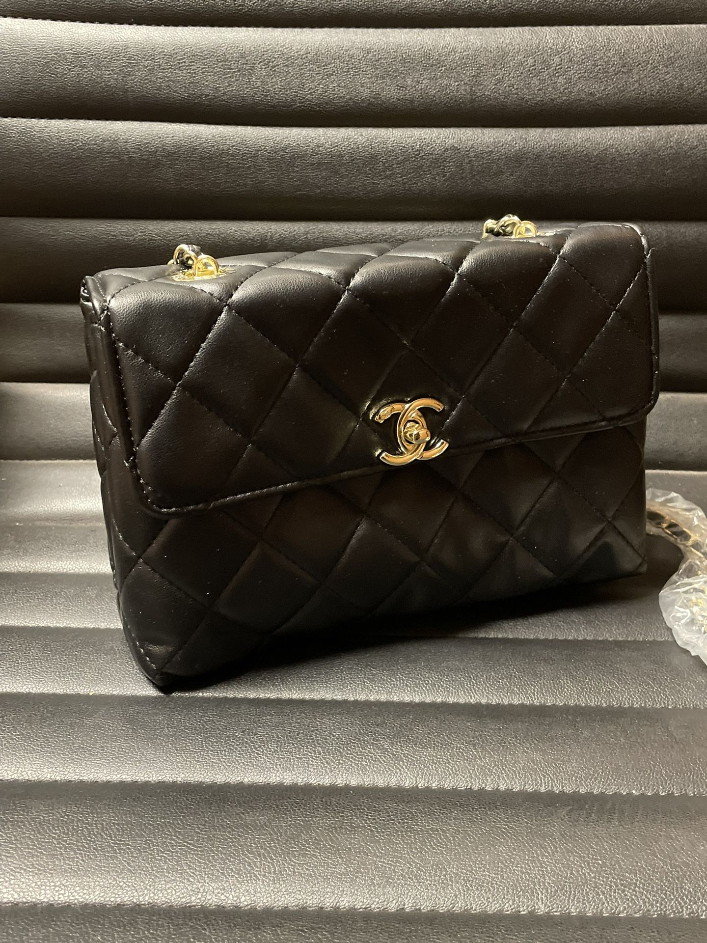 Chanel  CC Flap Bag Quilted Lambskin Medium Black