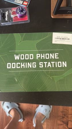 Wood phone docking station