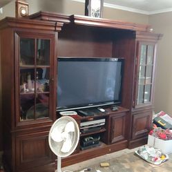 Entertainment Center Wood Finish