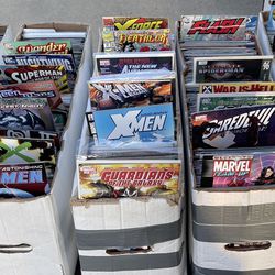 5 Long Boxes Of Comic Books