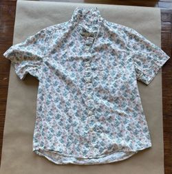Vintage Kennington California Men’s (M) Short Sleeve Button Collar Shirt Cotton