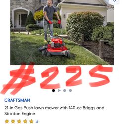 CRAFTSMAN 21-in Gas Push lawn mower with 140-cc Briggs and Stratton Engine