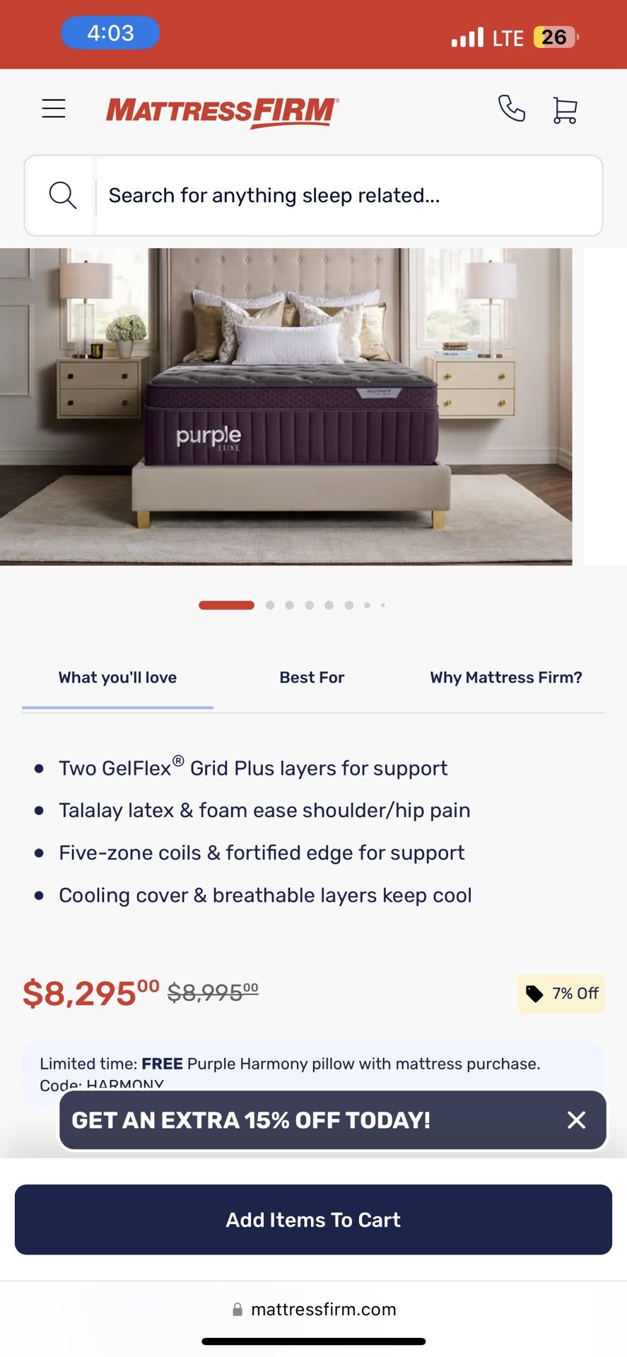 Purple Mattress Luxe
