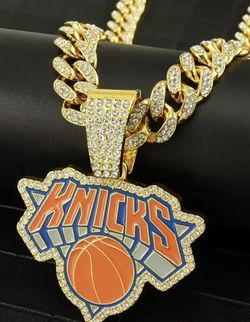 Knicks basketball 🏀 Iced Chain Necklace 20 or 24" MANY TEAMS AVAILABLE Sold Separate SHIPPING AVAILABLE