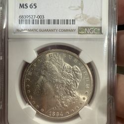 1884 CC Morgan MS65 Toner