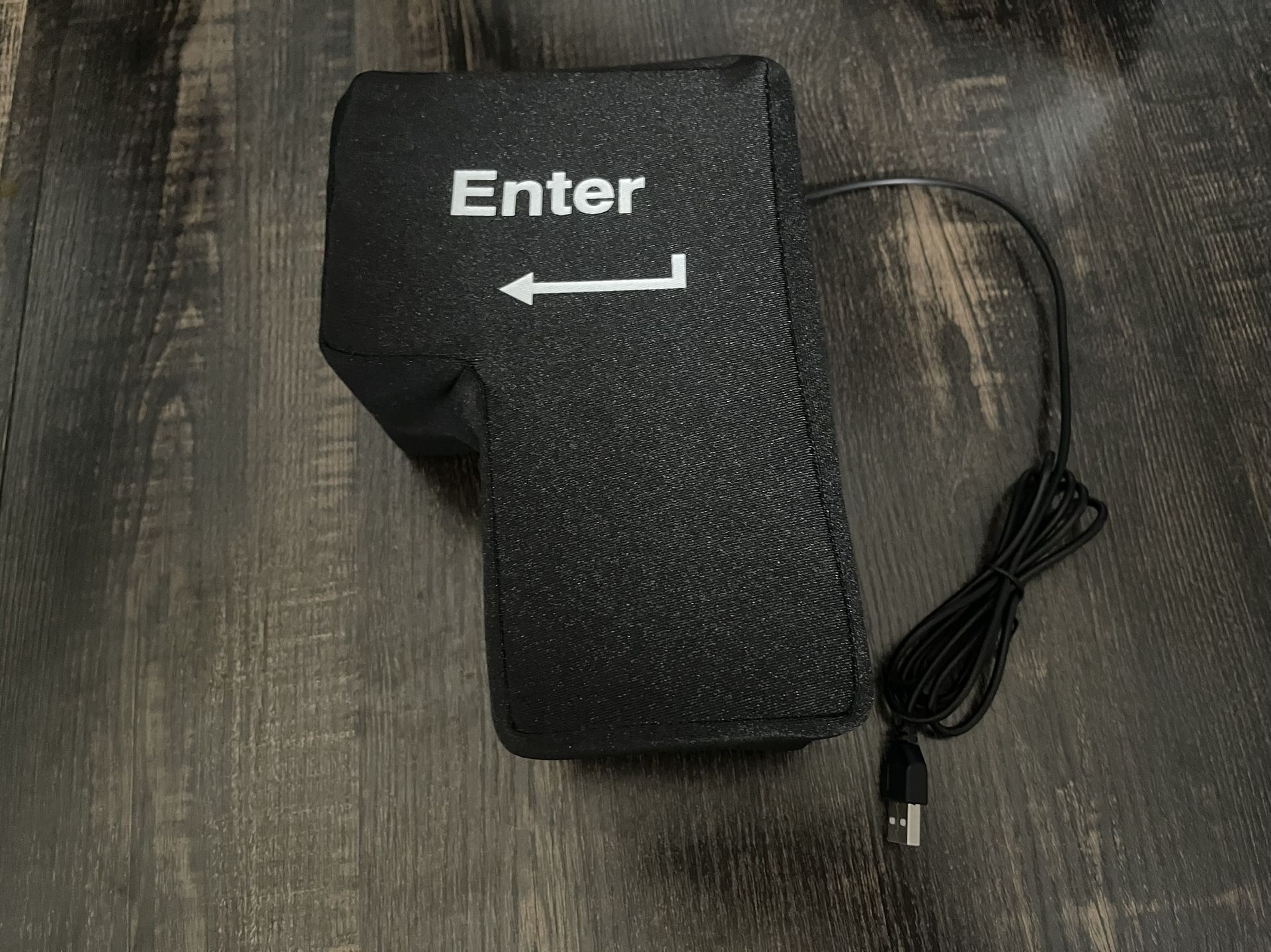 Giant USB Enter Key Pillow Button