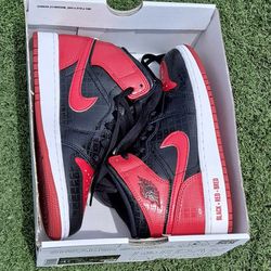 Limited edition red and black air Jordans 4.5 Youth Or 6 Womens for