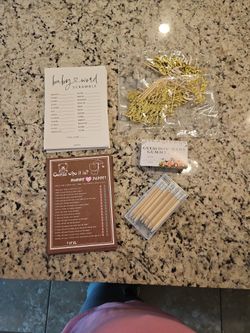 Baby Shower Items Oh Baby, Baby Shower Games, Baby Word Scramble