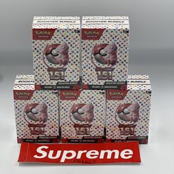pokémon 151 booster bundle 5 boxes