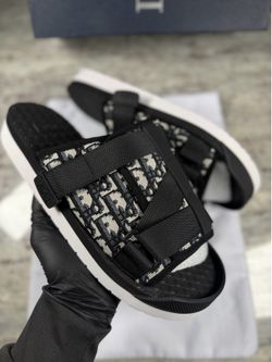 Dior Alpha Sandal 'Dior Oblique - Beige Black'