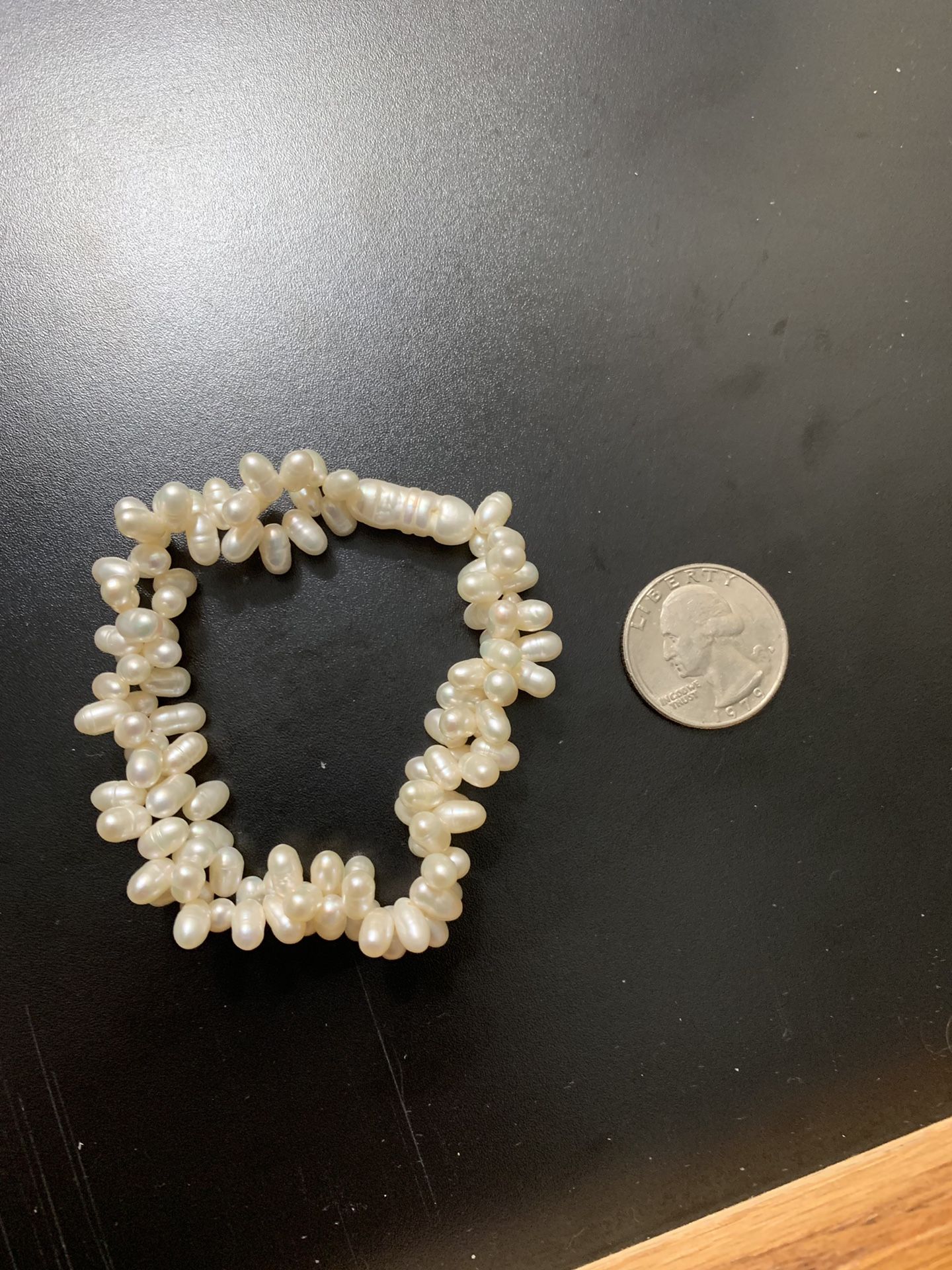 Faux Pearl Stretch Bracelet