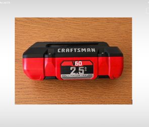 Crraftsman V60 2.5AH lithium-ion battery with matching charger