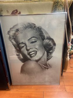vintage black and white Marilyn Monroe portrait