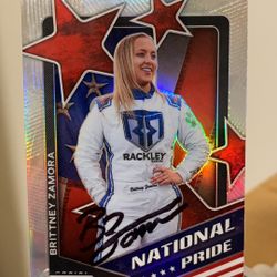 Brittney Zamora Autographed Panini Prizm Card