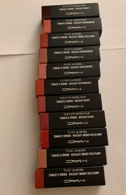 M·A·C Lipstick Lot of 11 Assorted Colors Swatched Only