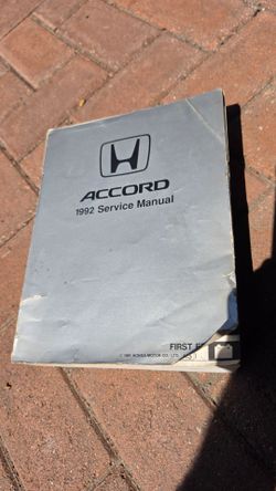 Honda 92 Accord Factory service manual