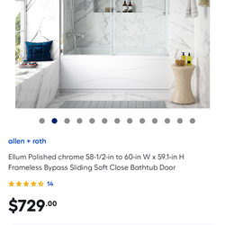 Allen + Roth shower door