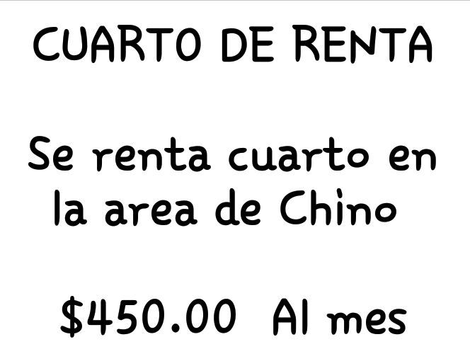 Cuarto de renta
