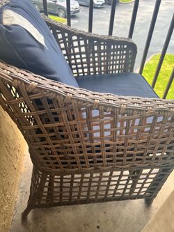 Wicker patio set