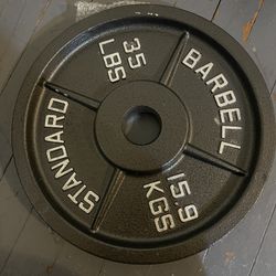Olimpic Bar 45s And 35s Plates 