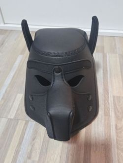 Black  Dog Hood Mask Size:Medium