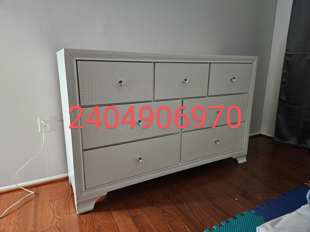 Brand New Stock White Color Dresser Special