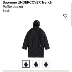 Supreme Undercover Trench Puffer Jacket Size XXL for Sale in