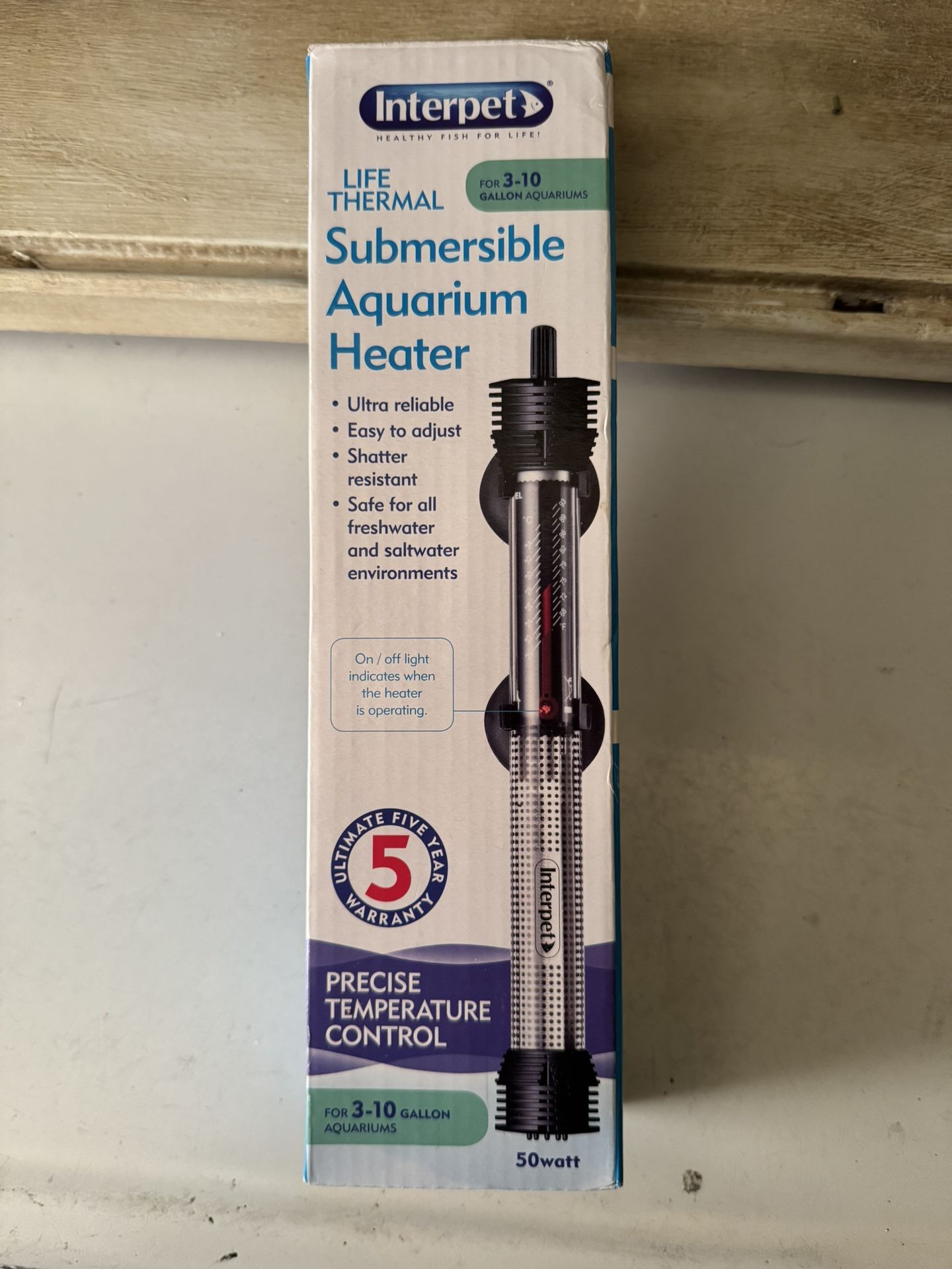Submersible Aquarium Heater for 3-10 Gallon Tank