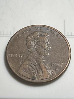 1997 D Penny Double Ear