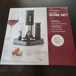 Rabbit Electric Wine Opener Set