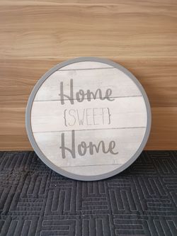 Home Sweet Home" Farmhouse Lazy Susan, (12")