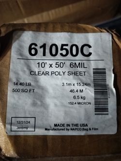 500 Sq Ft Vapor Barrier 